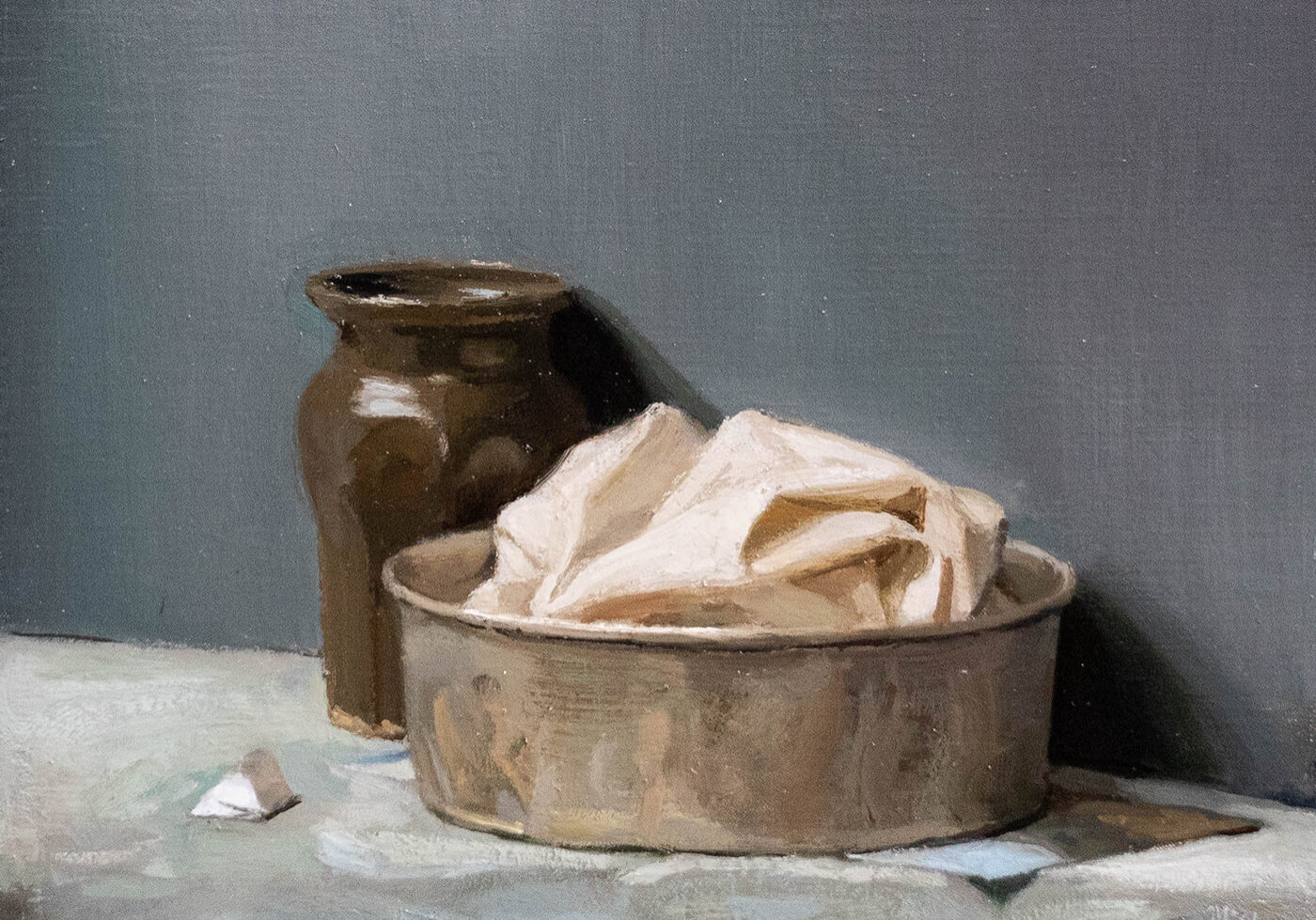 Ewan McClure, Baker's Cloth, 2018, oil on canvas, 33 x 42cm