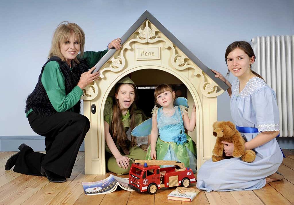 FREE Joanna Lumley At Peter Pan Childrens Centre 01 FREE PICTURE: Joanna Lumley Meets Youngsters at Peter Pan Childrens Centre, Dumfries, Sat 24/11/2018:
Joanna Lumley visited Moat Brae House in Dumfries to see the restoration work on the house where Peter Pan began. And attended the launch of the Dreams for the Future Festival.
The actor and author is patron of the Peter Pan Moat Brae Trust (PPMBT) and has helped raise £5.8 million to restore the beautiful Georgian house and garden which opens next spring (2019) as the new National Centre for Children’s Literature and Storytelling.
Dreams for the Future is a pre-opening festival giving a foretaste of what Moat Brae will offer and is part of Scotland’s Year of Young People 2018. It features a series of events from 24 November to 2 December (2018 - see additional press release entitled “Press Release: Peter Pan Childrens Centre Dreams for the Future Festival”).
During her visit Joanna met young people including some who are helping organise the festival and who are members of Moat Brae’s young people’s group, the JMB Creatives.
She became the first person to use the brightly coloured Storytelling Chair, and read to the young people.
Pictured with Joanna in the children’s attic playroom area of Moat Brae House are (left to right) Louise Jones (as Peter Pan), Isla Naish (as The Fairy) and Emilia Chierici-Black (correct, as Wendy, Peter’s friend).
More information from: Matthew Shelley, PR Consultant for Peter Pan Moat Brae Trust on 07786 704 299 - matthew@scottishfestivalspr.org or Catherine Colwell on 01387 255 549 or 07793 488 439.
Photography for Peter Pan Moat Brae Trust from: Colin Hattersley Photography - www.colinhattersley.com - cphattersley@gmail.com - 07974 957 388.
**FREE Picture - FIRST USE ONLY** - within 30 days of origination of photography; all other publications to be paid for - please contact photographer for details.