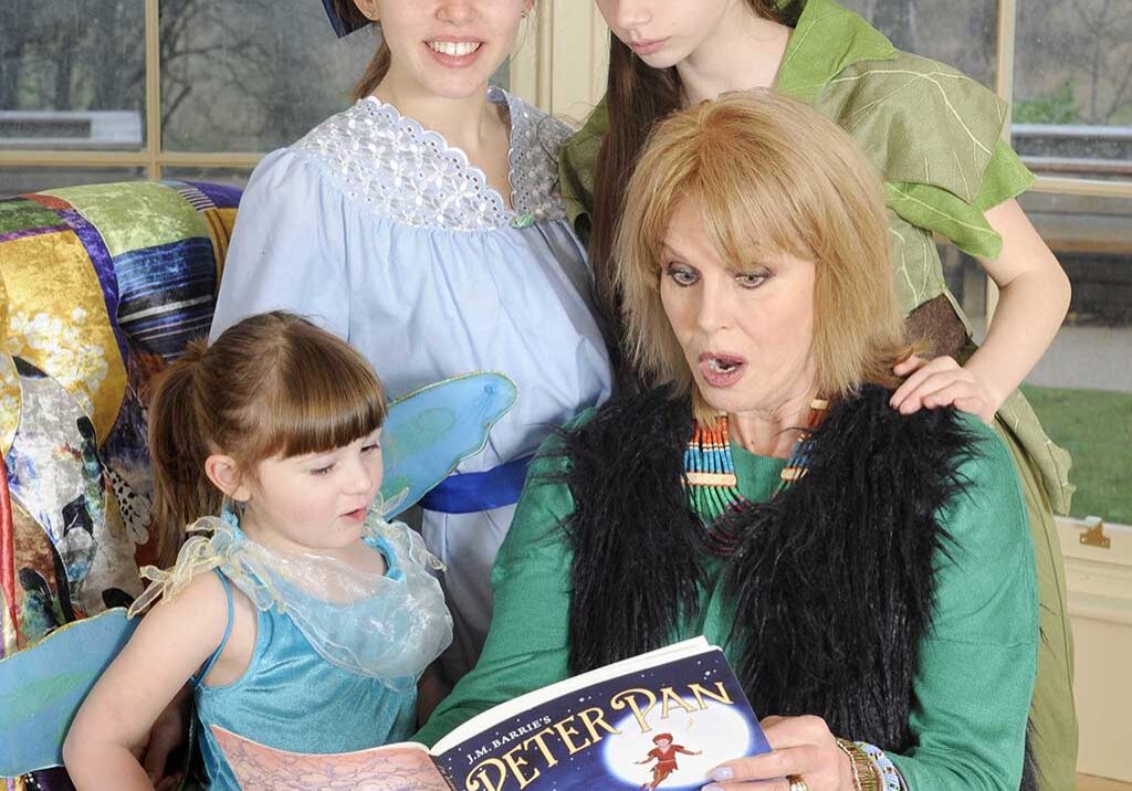 Joanna Lumley neets youngsters at the Peter Pan Childrens Centre in  Dumfries (Photo: Coin Hattersley)