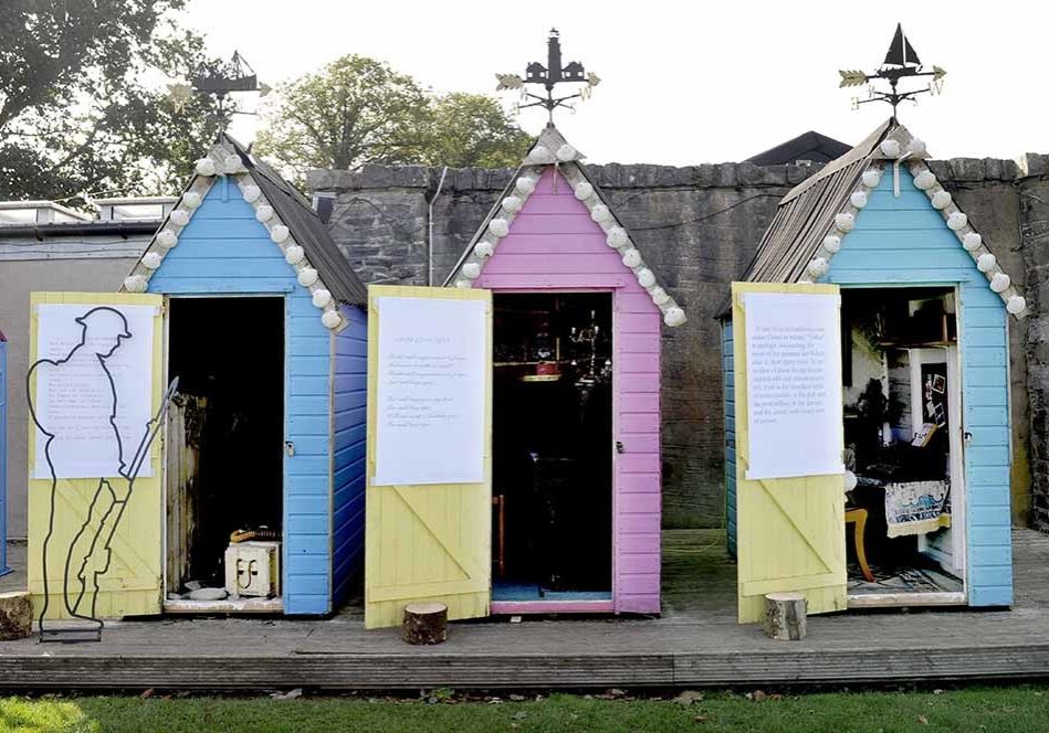 The quirky beach huts have been transformed (Photo: Colin Hattersley)