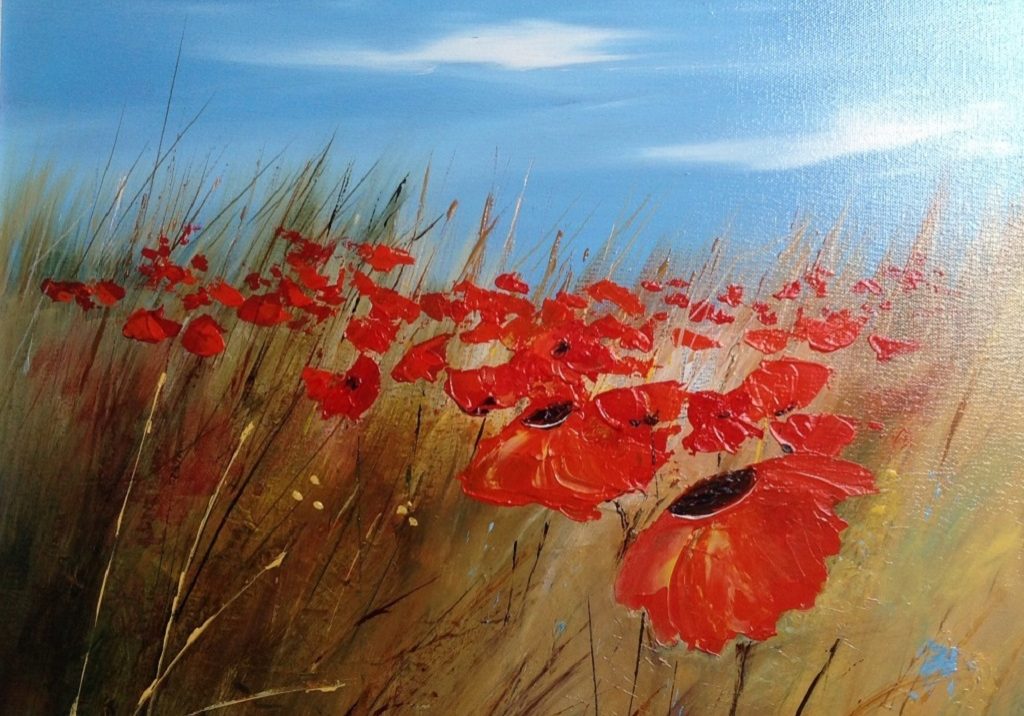 Fields of Red, by Sandie Youngson