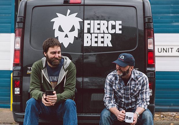 Fierce Beer founders  Dave McHardy (left) and  Dave Grant