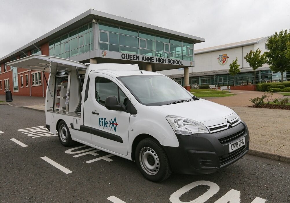 One of the new healthy food vans visiting Fife schools