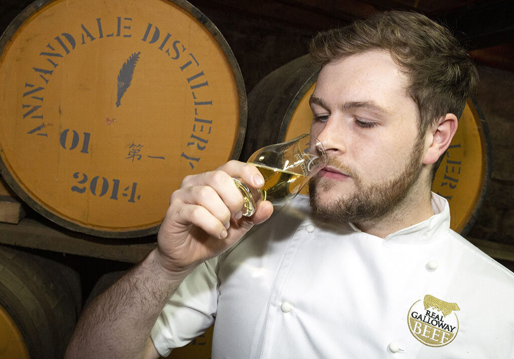 Fraser Cameron, sous chef at Annandale Distillery and The Globe Inn