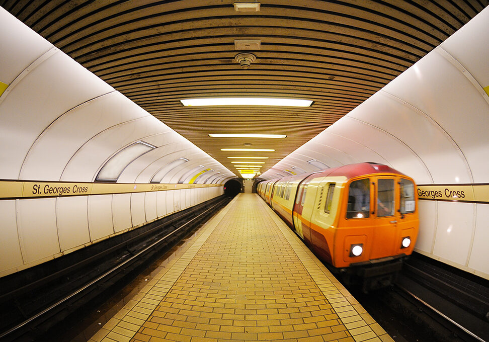 GLasgow Underground train