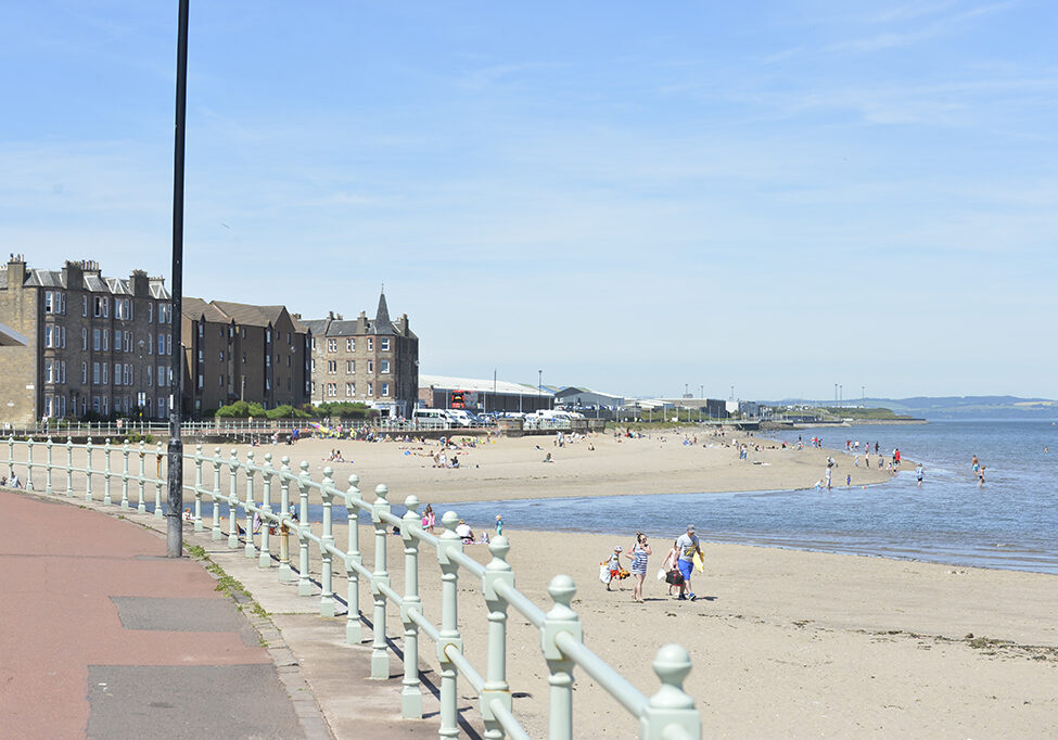 Portobello beach in the sunshine