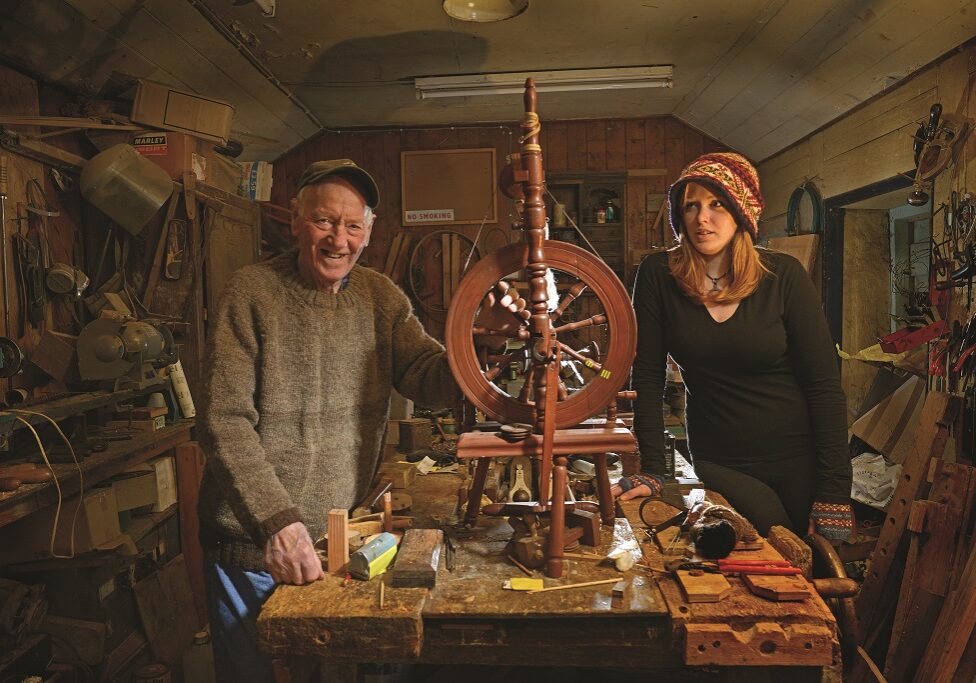 Stewart Thomson with his great granddaughter, Alice Best (Photo: Angus Blackburn)