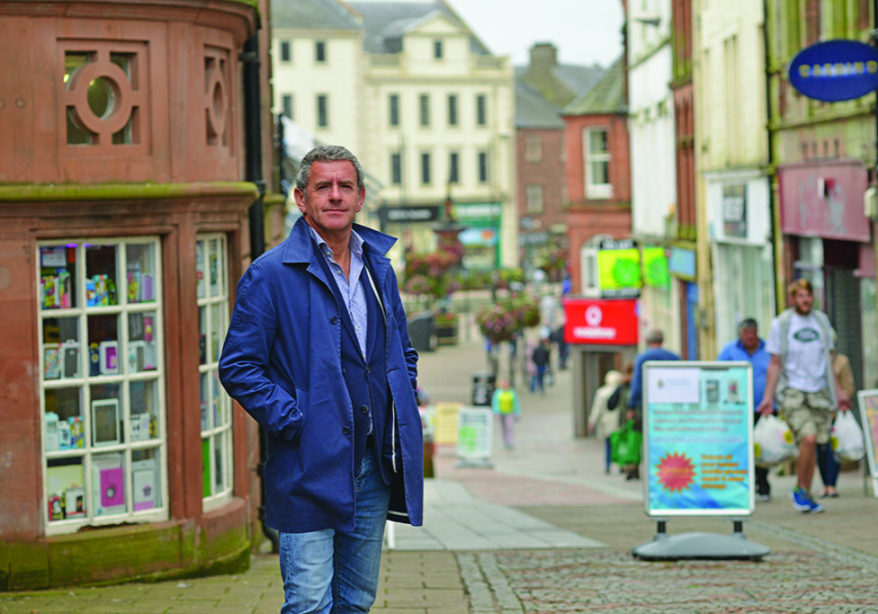 Stephen Jardine, back home in Dumfries (Photo: Angus Blackburn)