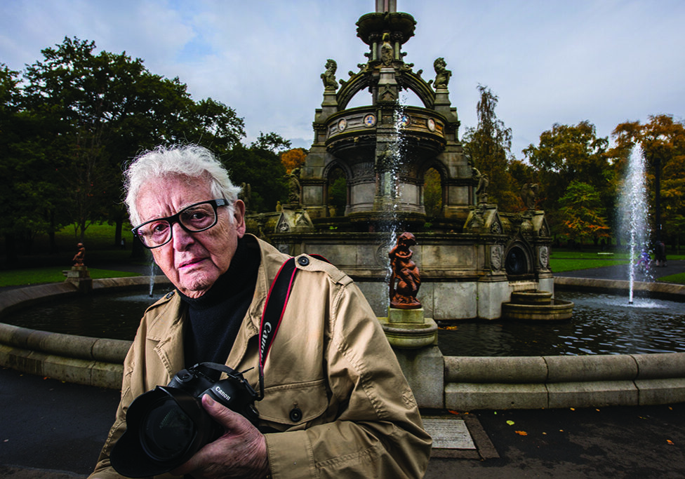 Harry Benson at Kelvingrove Park (Photo: Angus Blackburn)