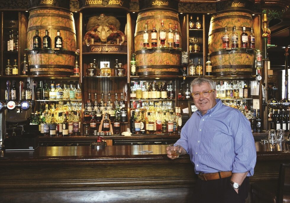 Gregor Fisher enjoys a dram