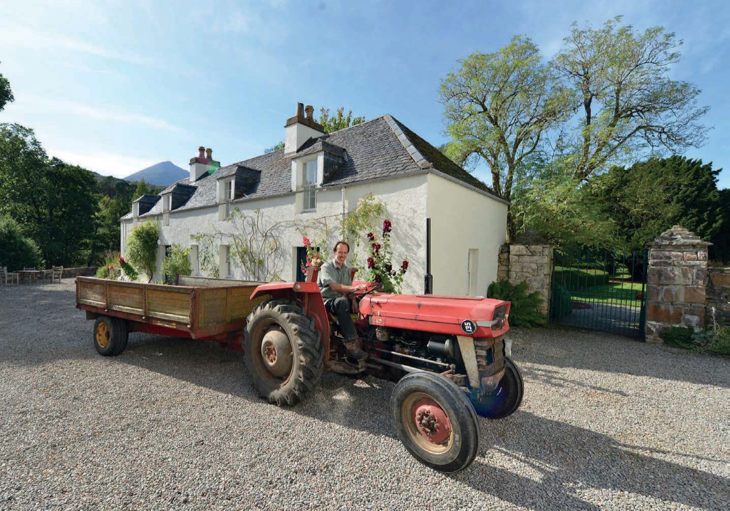 Will Soos sets off to the four-acre arboretum  [Photo: Angus Blackburn]