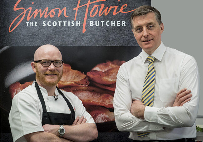 Simon Howie (right) with  Scotland’s new national chef, Gary Maclean