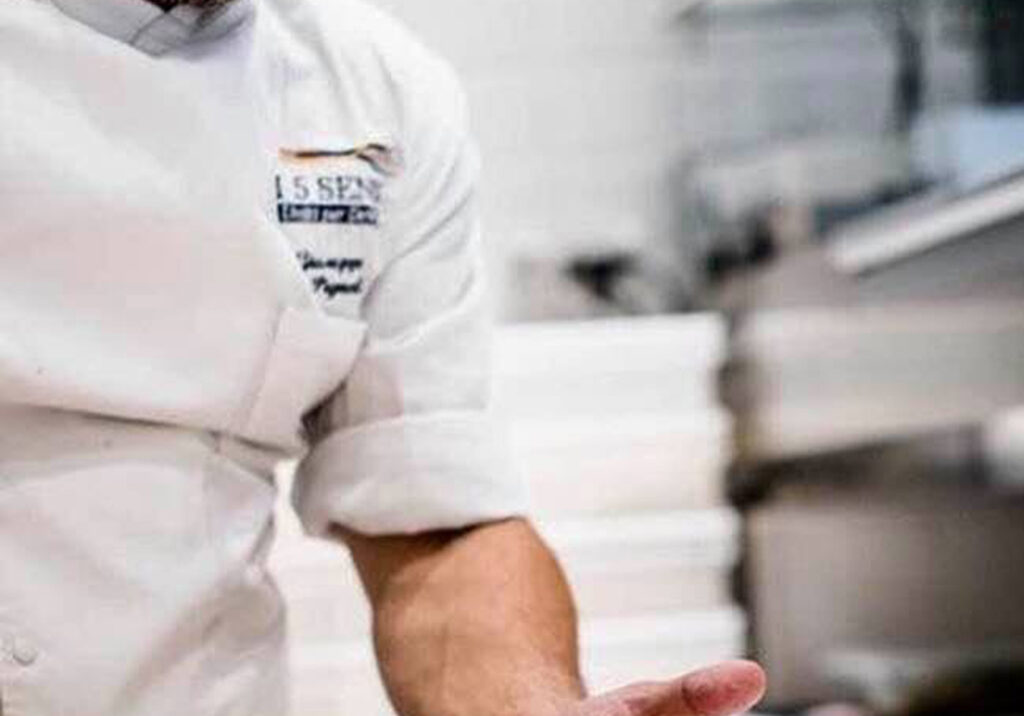 Giuseppe Pignalosa at work in the kitchen