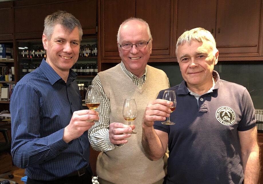 Highland Park's whisky masters Gordon Motion, John Ramsay and Max Mcfarlane