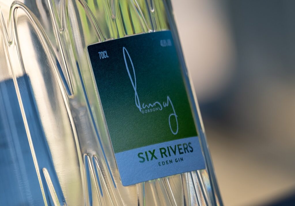 Gordon Ramsay's Six Rivers Gin, produced with Eden Mill