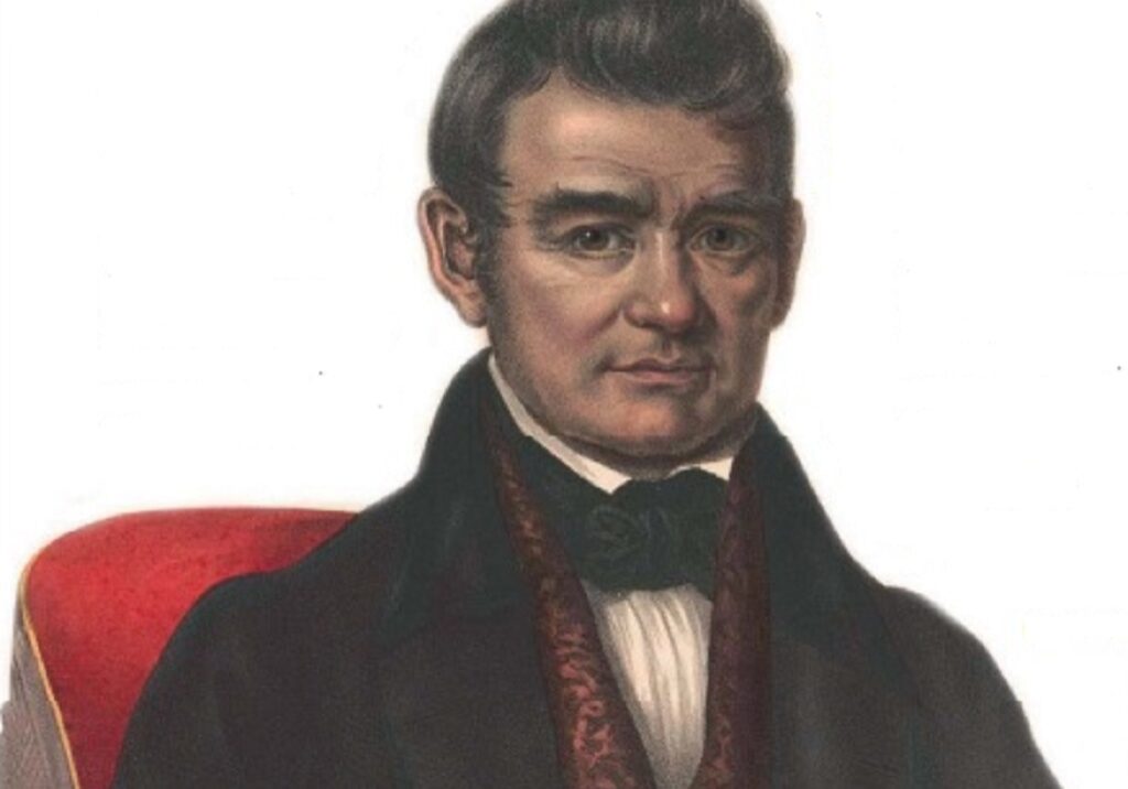 John Ross, a.k.a. Little 
White Bird, was the leading Cherokee negotiator in Washington, DC