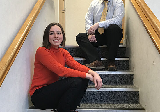 new policy officers, Katherine Pollard and James Mackessack-Leitch 