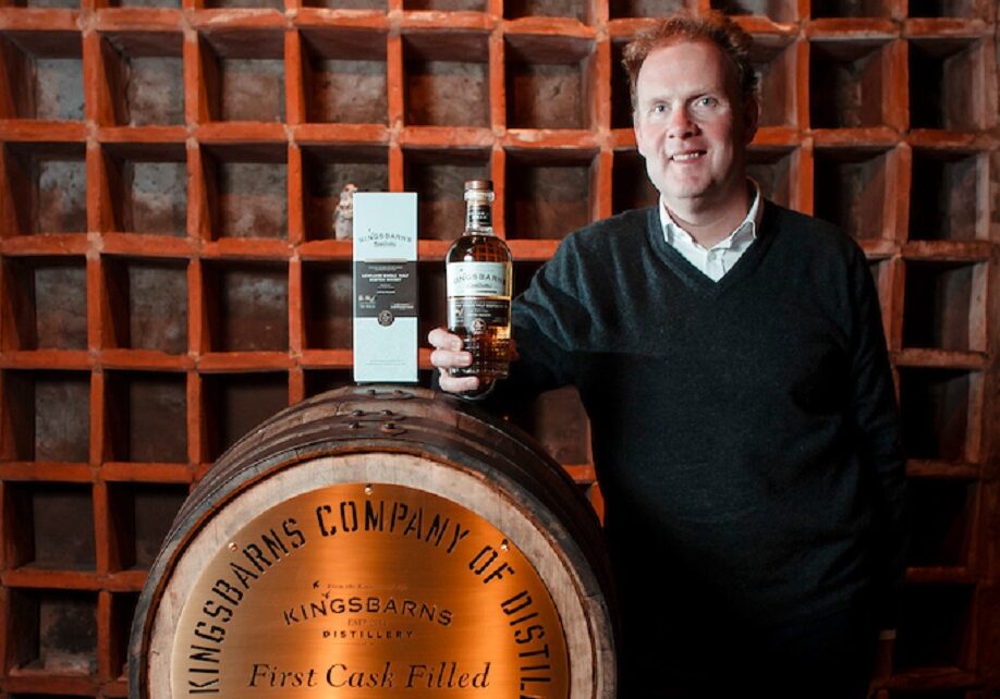 Director William Wemyss with the new whisky.  (Photo: Maverick Photo Agency)