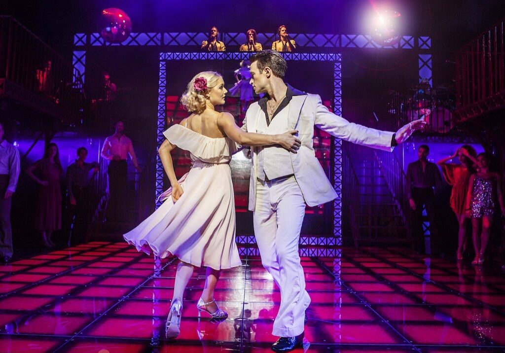 Kate Parr (Stephanie) and Richard Winsor (Tony) in Saturday Night Fever - UK Tour (Photo: Pamela Raith Photography)