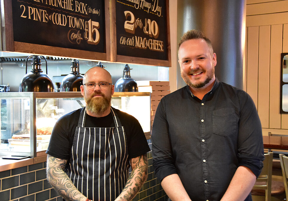 Kenny Maltman (left), the head chef, and Emmett Timoney, general manager at The Raven