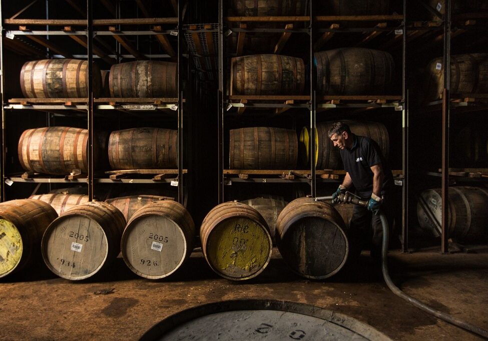 At work in the Jura distillery