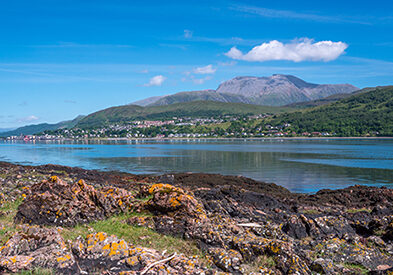 Ben Nevis, as seen from the shores of Loch Linnhe