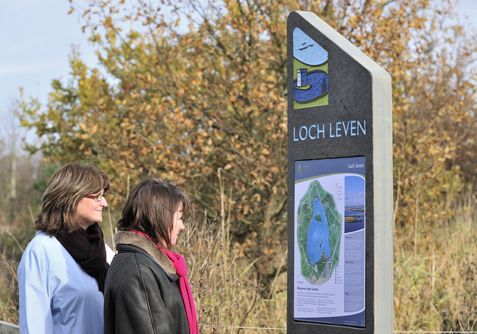 Walkers on the Loch Leven Heritage Trail (Photo: Scottish Natural Heritage)