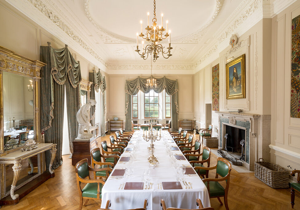 Marchmont House, Greenlaw, Berwickshire TD10 6YL The Lorimer dining room at Marchmont
