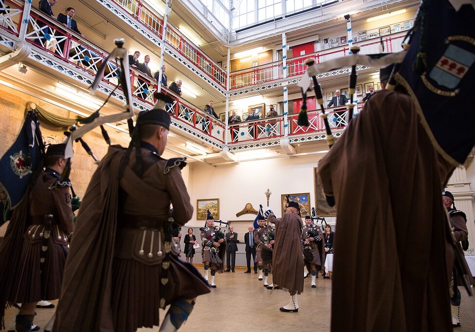 London Scottish House is home to the world’s oldest volunteer Pipes and Drums Band