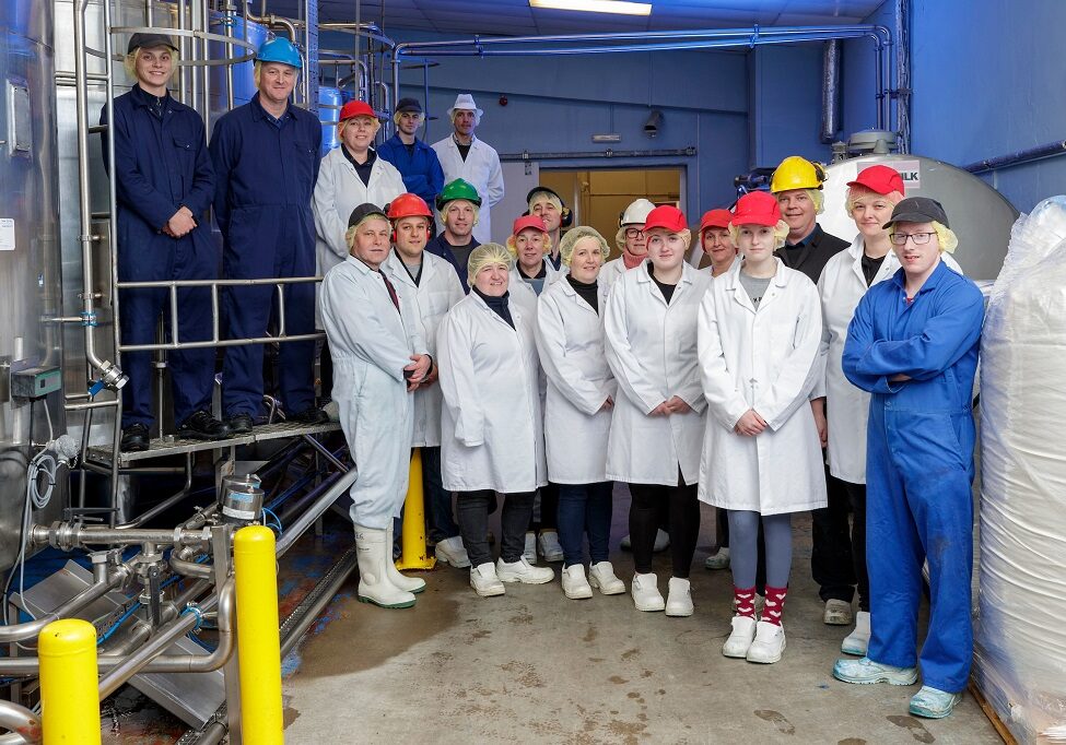Mackie's staff at the Aberdeenshire farm (Photo: Ross Johnston/Newsline Media