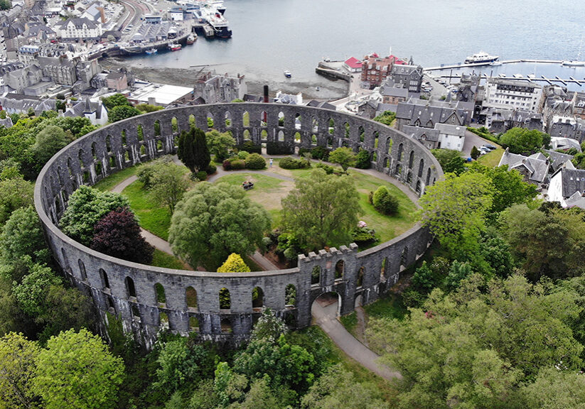 McCraigs Tower Oban Aerial Shot 3