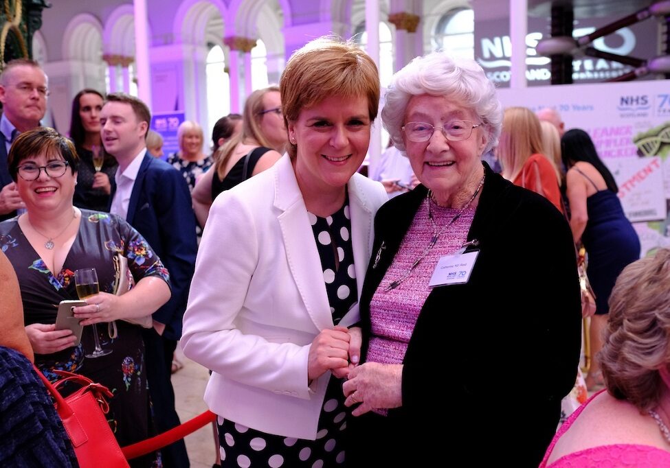 Kit Neil with First Minister Nicola Sturgeon (Photo: Lloyd Smith)