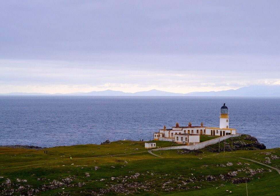 Car parking improvements are being made at the Neist Point Lighthouse on Skye