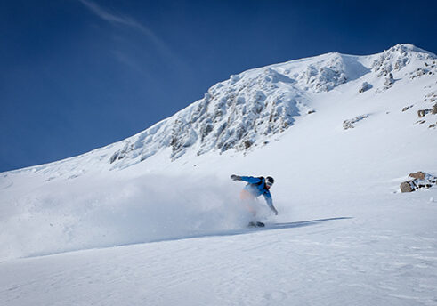 Snowboarding at the Nevis Range