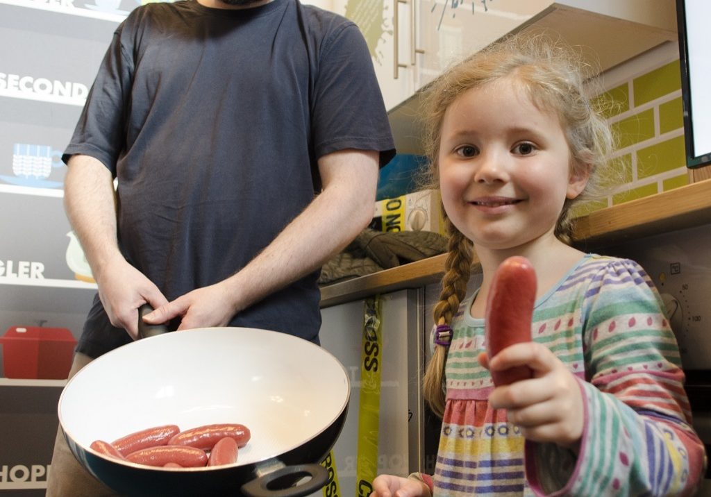 Patrick and Astrid Honeybone learning all about food crimes