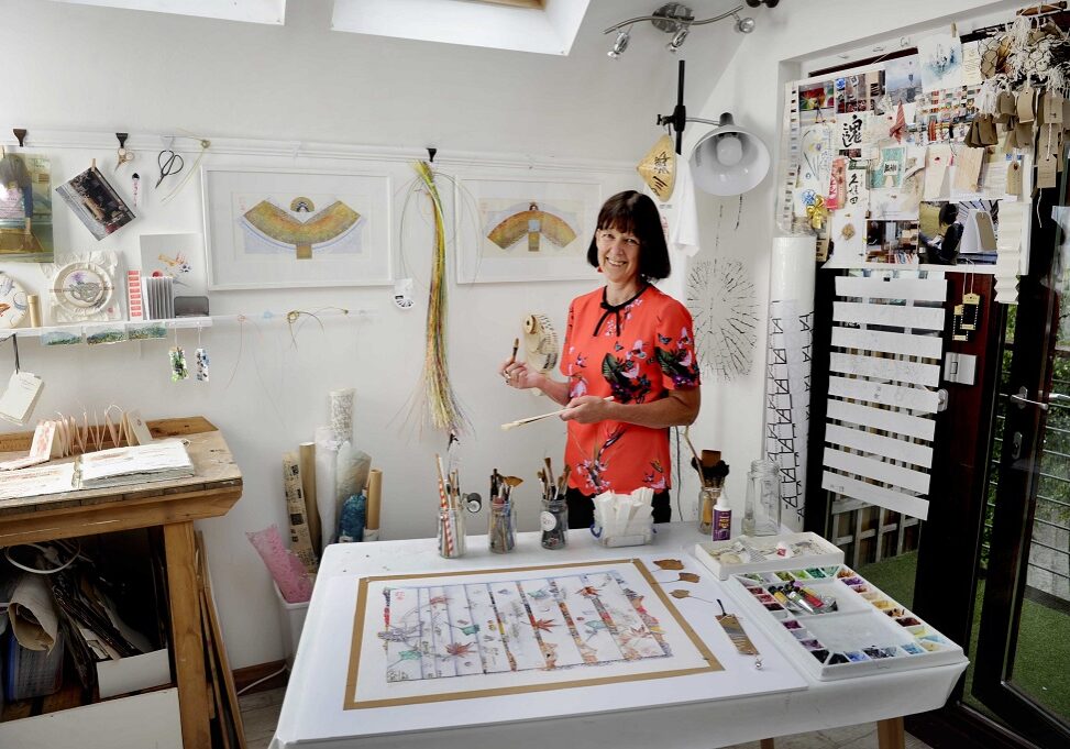 Liz Dulley, pictured in her studio in Invergowrie (Photo: Colin Hattersley)