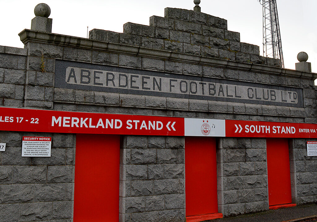 Aberdeen FC's Pittodrie Stadium had the first football dugouts (Photo: douglasmack/Shutterstock)