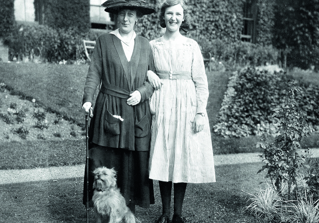 Mother Constance and Marion at Kilduff House in East Lothian with Letham the dog