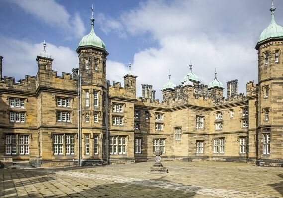 The impressive courtyard