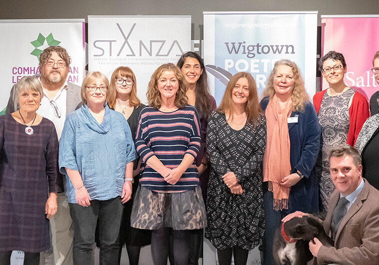 Wigtown Poetry Prize winners and runners-up (Photo: Ruari Barber-Fleming)