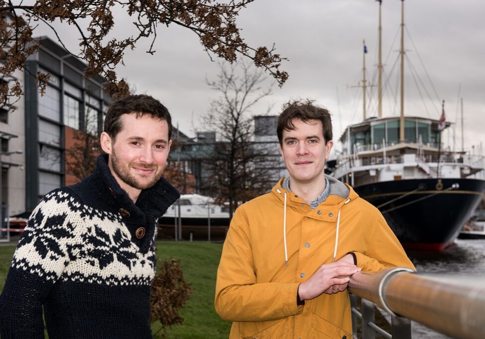 Port of Leith Distillery founders Ian Stirling and Paddy Fletcher at Leith Docks