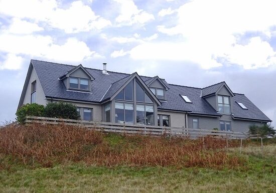 Achaidh offers views over the famous Camusdarach dunes towards the Inner Hebrides and beyond