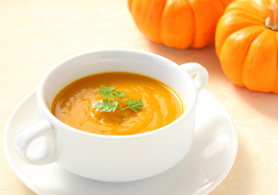 Pumpkin soup is nice and easy to make