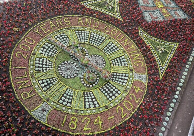 RNLI Floral Clock 2024 Credit: City of Edinburgh Council.