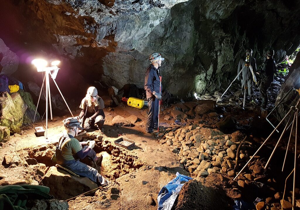 The recent archaeological dig in Culzean Castle's caves 