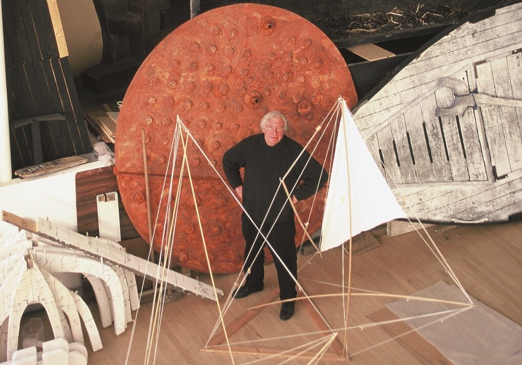 Robert Callender in his studio