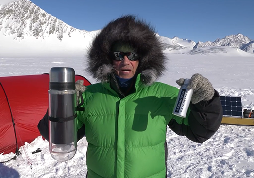 Robert Swan with the Ardgowan Expedition whisky