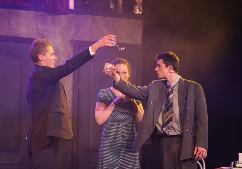 Ryan Bromilow (right) in Cabaret at Glenalmond College 