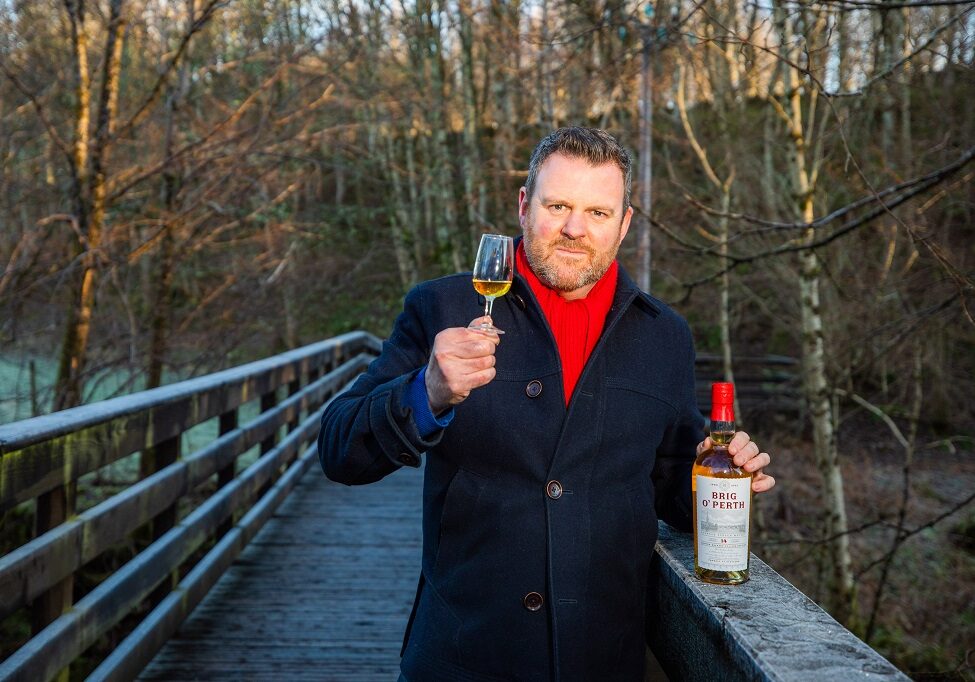 Courier News - Gavin Harper story - CR0032661 -- Keith Bonnington with his Brig O' Perth whisky blend - Picture shows Keith Bonnington and his Brig O' Perth branded blended whisky -- shot at Glenturret Distillery, Crieff (NOT TO BE MENTIONED IN COPY) - Friday 10th December 2021 --    Pic credit Steve MacDougall / DCT Media