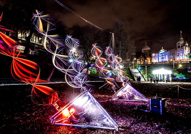 The annual SPECTRA light show in Aberdeen (Photo: Wullie Marr)